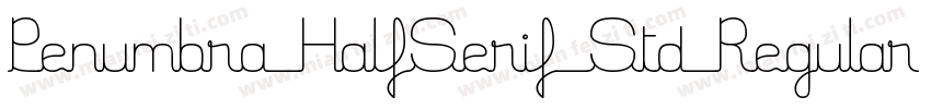Penumbra HalfSerif Std Regular字体转换